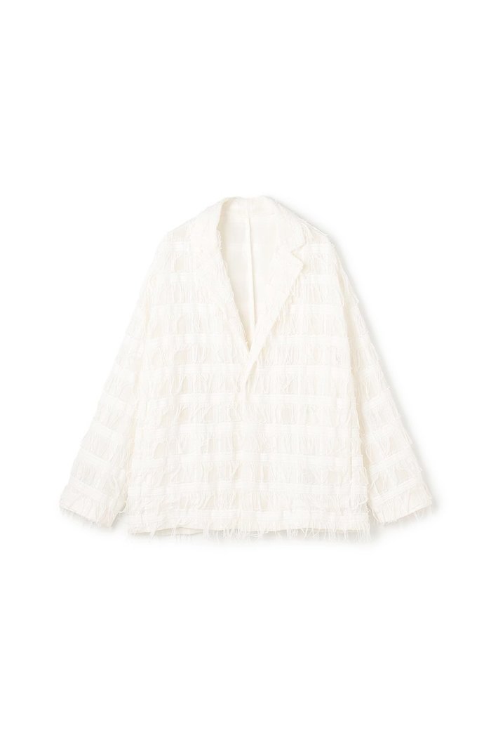 【アンクレイヴ/uncrave】の【11/19 12:00販売開始】フリンジレース ジャケット インテリア・キッズ・メンズ・レディースファッション・服の通販 founy(ファニー) https://founy.com/ ファッション Fashion レディースファッション Fashion for Women アウター Coat / Outerwear Collection レディースジャケット・軽アウター Jackets カットジャガード Cut Jacquard シンプル Simple, Minimal ジャケット Jacket, Outerwear チェック Check, Plaid, Tartan ティアードスカート Tiered Skirt, Flounced Skirt フリンジ Fringe, Tassel ブロック Block, Solid Block Pattern ポケット Pocket, Pocket Detail メッシュ Mesh, Net Fabric ラッセル Raschel, Raschel Lace レース Lace, Lace Fabric 新作・新入荷 New Arrivals / New In |ID: prp329100004773614 ipo3291000000034594268