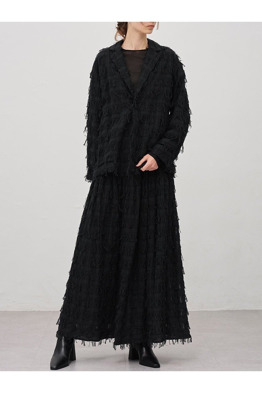 【アンクレイヴ/uncrave】の【11/19 12:00販売開始】フリンジレース ジャケット 人気、トレンドファッション・服の通販 founy(ファニー) ファッション Fashion レディースファッション Fashion for Women アウター Coat / Outerwear Collection レディースジャケット・軽アウター Jackets カットジャガード Cut Jacquard シンプル Simple, Minimal ジャケット Jacket, Outerwear チェック Check, Plaid, Tartan ティアードスカート Tiered Skirt, Flounced Skirt フリンジ Fringe, Tassel ブロック Block, Solid Block Pattern ポケット Pocket, Pocket Detail メッシュ Mesh, Net Fabric ラッセル Raschel, Raschel Lace レース Lace, Lace Fabric 新作・新入荷 New Arrivals / New In other-2|ID: prp329100004773614 ipo3291000000034594273