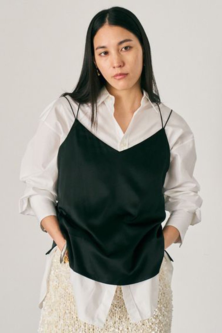 【カオス/Chaos】のモーラキャミ 人気、トレンドファッション・服の通販 founy(ファニー) 　ファッション　Fashion　レディースファッション　Fashion for Women　トップス・カットソー　Cut & Sew Tops　キャミソール&ノースリーブ　Camisoles & Sleeveless Tops　シャツ・ブラウス・オフィスカジュアル　Elegant Blouses & Button-Ups　ロングTシャツ・Tシャツ　Longline T-Shirts & Tees　カットソー・ベーシックTシャツ　Cut-and-Sewn Tops / Stretch Tees & Basics　インナー　Innerwear　インナーキャミ　Inner Camisole　キャミソール　Camisole, Spaghetti Strap Top　サテン　Satin, Glossy Fabric　シルク　Silk, 100% Silk　シンプル　Simple, Minimal　ジャケット　Jacket, Outerwear　ストレッチ　Stretch, Stretchy Fabric　タンク　Tank Top, Sleeveless Top　エレガント 上品　Elegant　人気　Popular, Best Seller　other-8|ID: prp329100004773617 ipo3291000000035878214