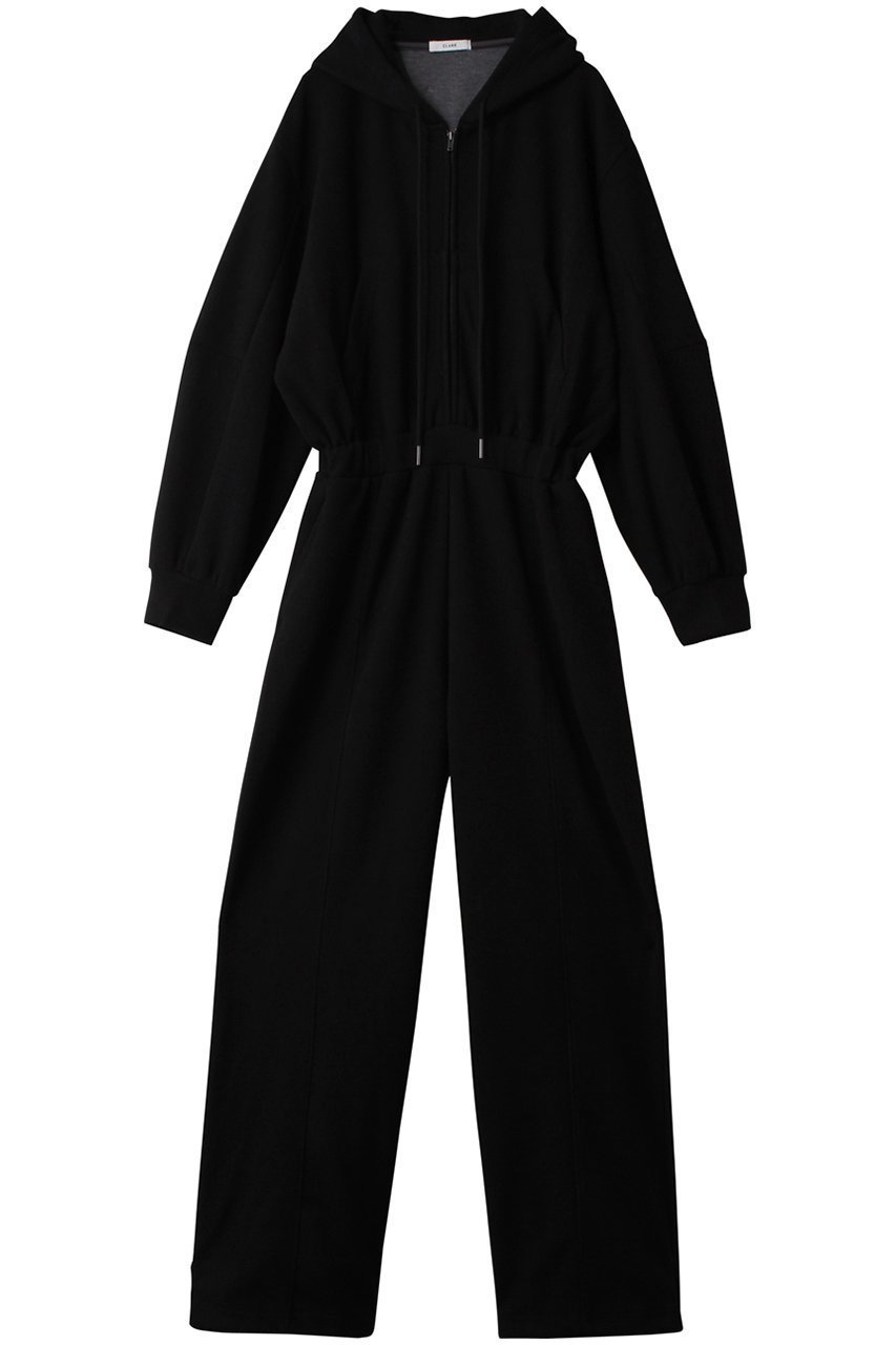 【クラネ/CLANE】のHOODED SWEAT ALL IN ONE インテリア・キッズ・メンズ・レディースファッション・服の通販 founy(ファニー) ファッション Fashion レディースファッション Fashion for Women パンツ Pants & Trousers おすすめ Recommended / Our Picks なめらか Smooth, Silky Texture インナー Innerwear ジップ Zip, Zipper リラックス Relax, Relaxed Fit BLACK|ID: prp329100004773620 ipo3291000000036750847