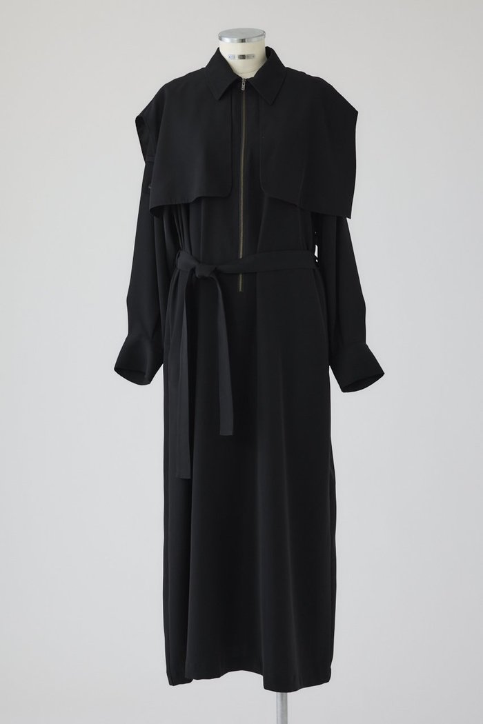 【リムアーク/RIM.ARK】の【11/19 10:00販売開始】Trench OP/ワンピース インテリア・キッズ・メンズ・レディースファッション・服の通販 founy(ファニー) https://founy.com/ ファッション Fashion レディースファッション Fashion for Women ワンピース Dresses チュニック Tunic Tops & Dresses エアリー Airy Texture サテン Satin, Glossy Fabric ダブル Double, Double-Breasted チュニック Tunic, Long Top フラップ Flap, Flap Pocket リラックス Relax, Relaxed Fit ロング Long, Long-Length エレガント 上品 Elegant |ID: prp329100004773640 ipo3291000000034594623