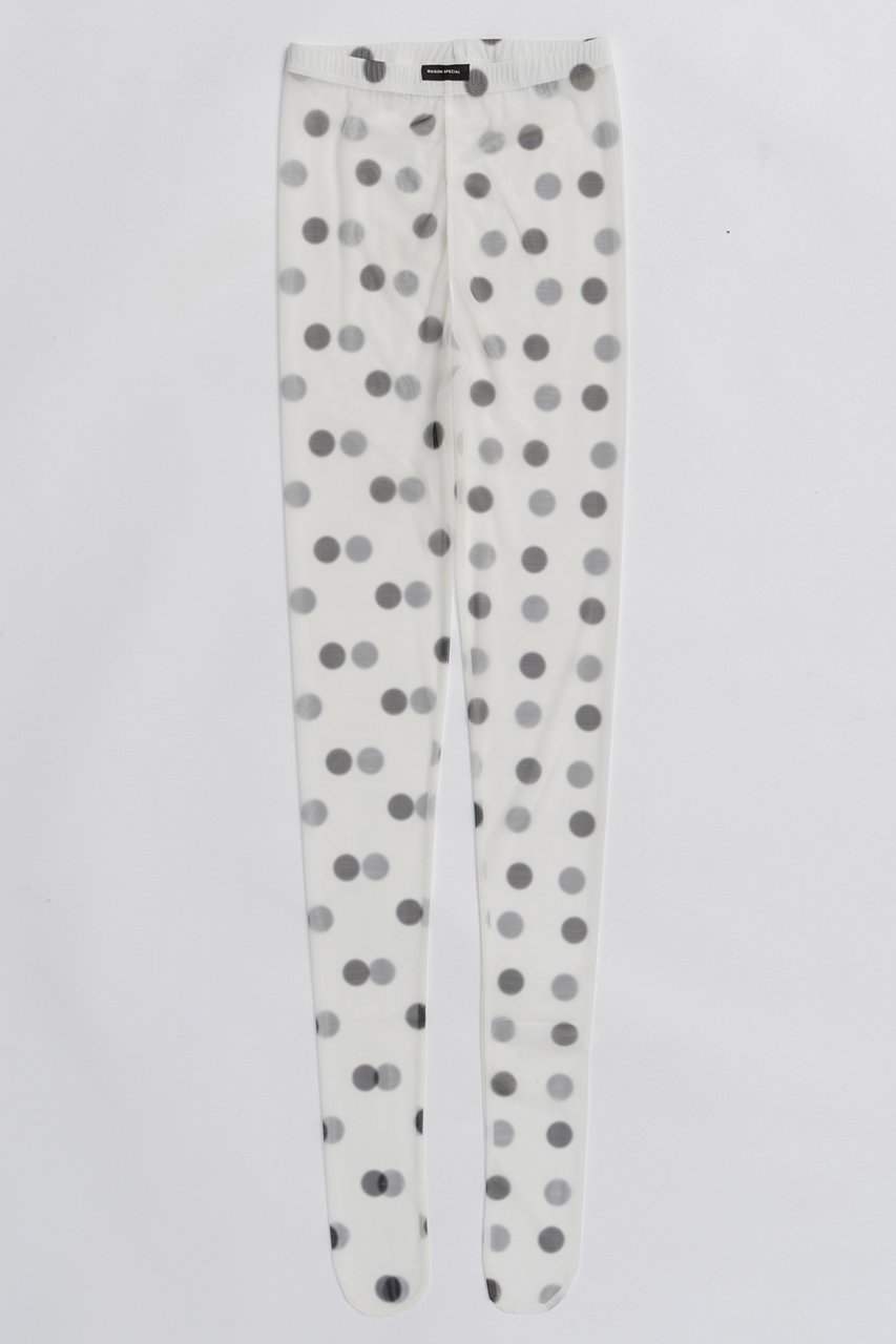 【メゾンスペシャル/MAISON SPECIAL】のDot Print Tights/ドットプリントタイツ インテリア・キッズ・メンズ・レディースファッション・服の通販 founy(ファニー) 　ファッション　Fashion　レディースファッション　Fashion for Women　タイツ＆レッグウェア&美脚効果　Tights & Sheer Legwear　レッグウェア・ストッキング　Legwear & Hosiery　シアー　Sheer, See-Through　ストッキング　Stockings, Sheer Tights　タイツ　Tights, Legwear　トレンド　Trend, Trending Now　WHT(ホワイト)|ID: prp329100004773649 ipo3291000000034594700