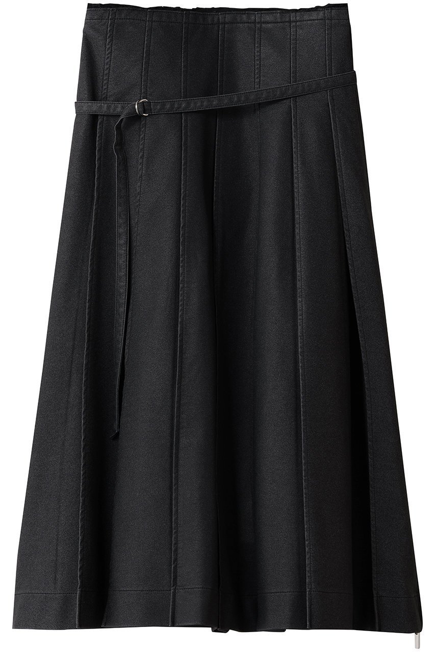 【メゾンスペシャル/MAISON SPECIAL】のfaux Leather Midi-length Skirt/フェイクレザーミモレスカート インテリア・キッズ・メンズ・レディースファッション・服の通販 founy(ファニー) 　ファッション　Fashion　レディースファッション　Fashion for Women　スカート　Skirts　ロングスカート　Long Skirts / Maxi & Midi Skirts　スウェット / スエット　Sweatshirt, Sweatwear　ダウン　Down, Puffer　フェイクレザー　Faux Leather, PU Leather　プリーツ　Pleats, Pleated　ロング　Long, Long-Length　BLK(ブラック)|ID: prp329100004773651 ipo3291000000034594716