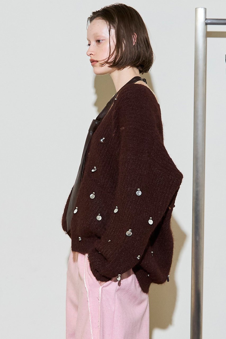 【メゾンスペシャル/MAISON SPECIAL】のSpangle Knit Cardigan/スパングルニットカーディガン 人気、トレンドファッション・服の通販 founy(ファニー) ファッション Fashion レディースファッション Fashion for Women トップス・カットソー Cut & Sew Tops ニット Knit Tops & Sweaters カーディガン・羽織り Layered Style Cardigans カーディガン Cardigan, Knitwear スパンコール Sequins, Sequin Embellishment デコルテ Décolleté, Neckline other-7|ID: prp329100004773652 ipo3291000000034594732
