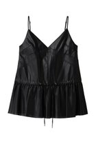 【メゾンスペシャル/MAISON SPECIAL】のsynthetic Leather Peplum Tunic/フェイクレザーペプラムチュニック BLK(ブラック)|ID: prp329100004773653 ipo3291000000034594735