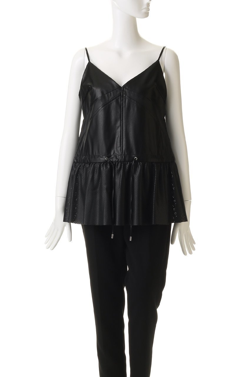 【メゾンスペシャル/MAISON SPECIAL】のsynthetic Leather Peplum Tunic/フェイクレザーペプラムチュニック 人気、トレンドファッション・服の通販 founy(ファニー) 　ファッション　Fashion　レディースファッション　Fashion for Women　ワンピース　Dresses　チュニック　Tunic Tops & Dresses　エレガント 上品　Elegant　シンプル　Simple, Minimal　チュニック　Tunic, Long Top　フェイクレザー　Faux Leather, PU Leather　ペプラム　Peplum, Flared Hem　リュクス　Luxury, Elegant, High-End, Chic　other-2|ID: prp329100004773653 ipo3291000000034594737