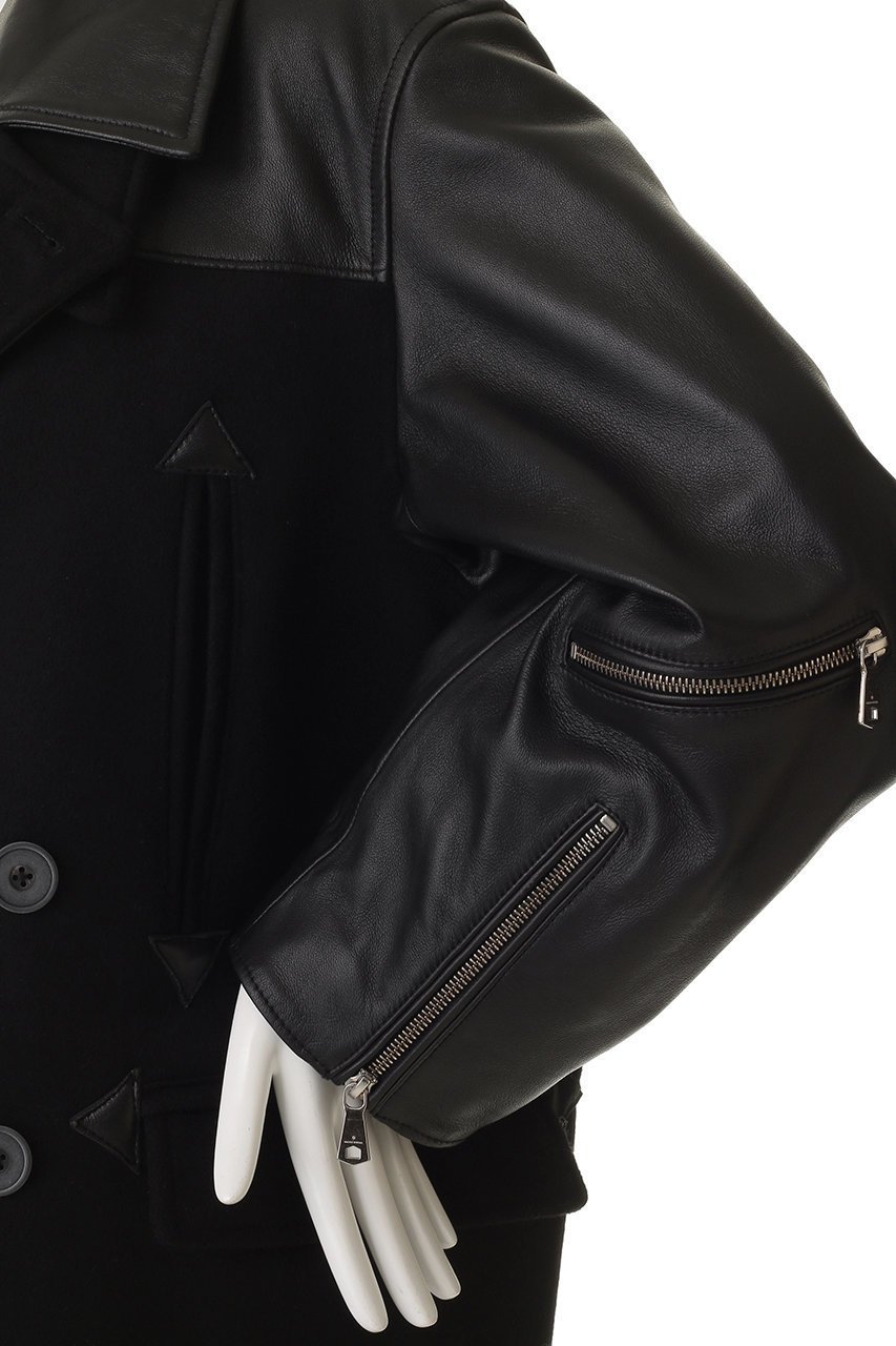 【メゾンスペシャル/MAISON SPECIAL】の【UNISEX】SHEEPレザーコンビPコート 人気、トレンドファッション・服の通販 founy(ファニー) ファッション Fashion レディースファッション Fashion for Women アウター Coat / Outerwear Collection コート・ロングコート・ピーコート Long Coats, Peacoats & More Pコート Pea Coats ユニセックス Unisex, Genderless クラシック Classic, Timeless Style コンビ Combo, Combination Style スタンド Stand Collar, Upright Stand バランス Balance, Style Balance ロング Long, Long-Length A/W・秋冬 Autumn/Winter other-6|ID: prp329100004773654 ipo3291000000034594750