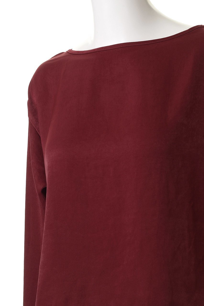 【ミディウミソリッド/MIDIUMISOLID】のsatin PO プルオーバー 人気、トレンドファッション・服の通販 founy(ファニー) 　ファッション　Fashion　レディースファッション　Fashion for Women　トップス・カットソー　Cut & Sew Tops　シャツ・ブラウス・オフィスカジュアル　Elegant Blouses & Button-Ups　カジュアルプルオーバー・ニットトップス　Pullovers & Knit Tops / Casual Pullovers　サテン　Satin, Glossy Fabric　ショート　Short, Short Length　スリーブ　Sleeve, Long Sleeve / Short Sleeve　バランス　Balance, Style Balance　ロング　Long, Long-Length　エレガント 上品　Elegant　other-5|ID: prp329100004773655 ipo3291000000034594760