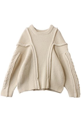 【エリオポール/heliopole】の【uca】ARAN HAND KNIT SLIT GUSSET クルーネック 人気、トレンドファッション・服の通販 founy(ファニー) ファッション Fashion レディースファッション Fashion for Women トップス・カットソー Cut & Sew Tops ニット Knit Tops & Sweaters カジュアルプルオーバー・ニットトップス Pullovers & Knit Tops / Casual Pullovers クラシカル Classical, Vintage-Inspired デニム Denim, Jeans Material モダン Modern, Contemporary ロング Long, Long-Length A/W・秋冬 Autumn/Winter |ID:prp329100004774329