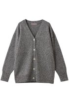 【エリオポール/heliopole】のミックスヤーンVネックカーディガン ブラック|ID:prp329100004774331