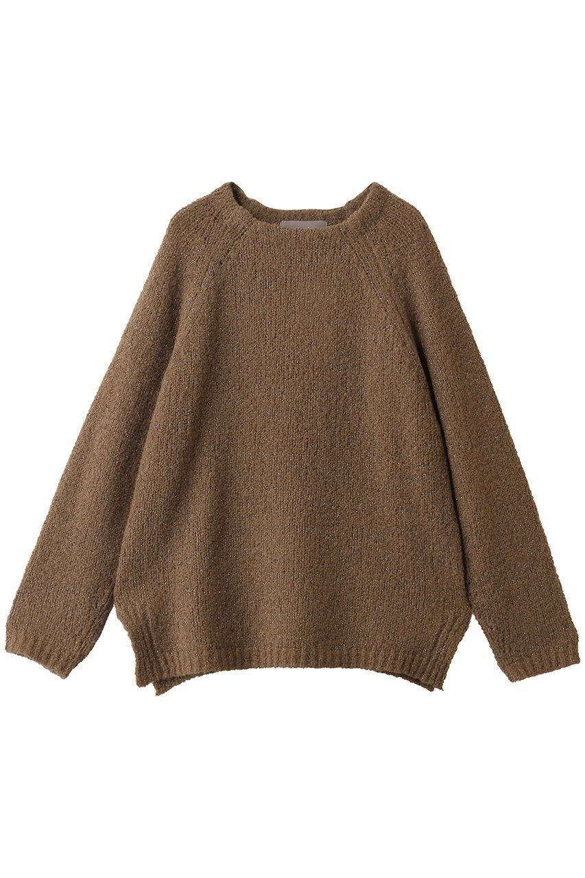 【エリオポール/heliopole】のグリッターブークレニット インテリア・キッズ・メンズ・レディースファッション・服の通販 founy(ファニー) ファッション Fashion レディースファッション Fashion for Women トップス・カットソー Cut & Sew Tops ニット Knit Tops & Sweaters カジュアルプルオーバー・ニットトップス Pullovers & Knit Tops / Casual Pullovers エレガント 上品 Elegant グリッター Glitter, Sparkle シンプル Simple, Minimal ダークブラウン|ID: prp329100004774332 ipo3291000000035668499
