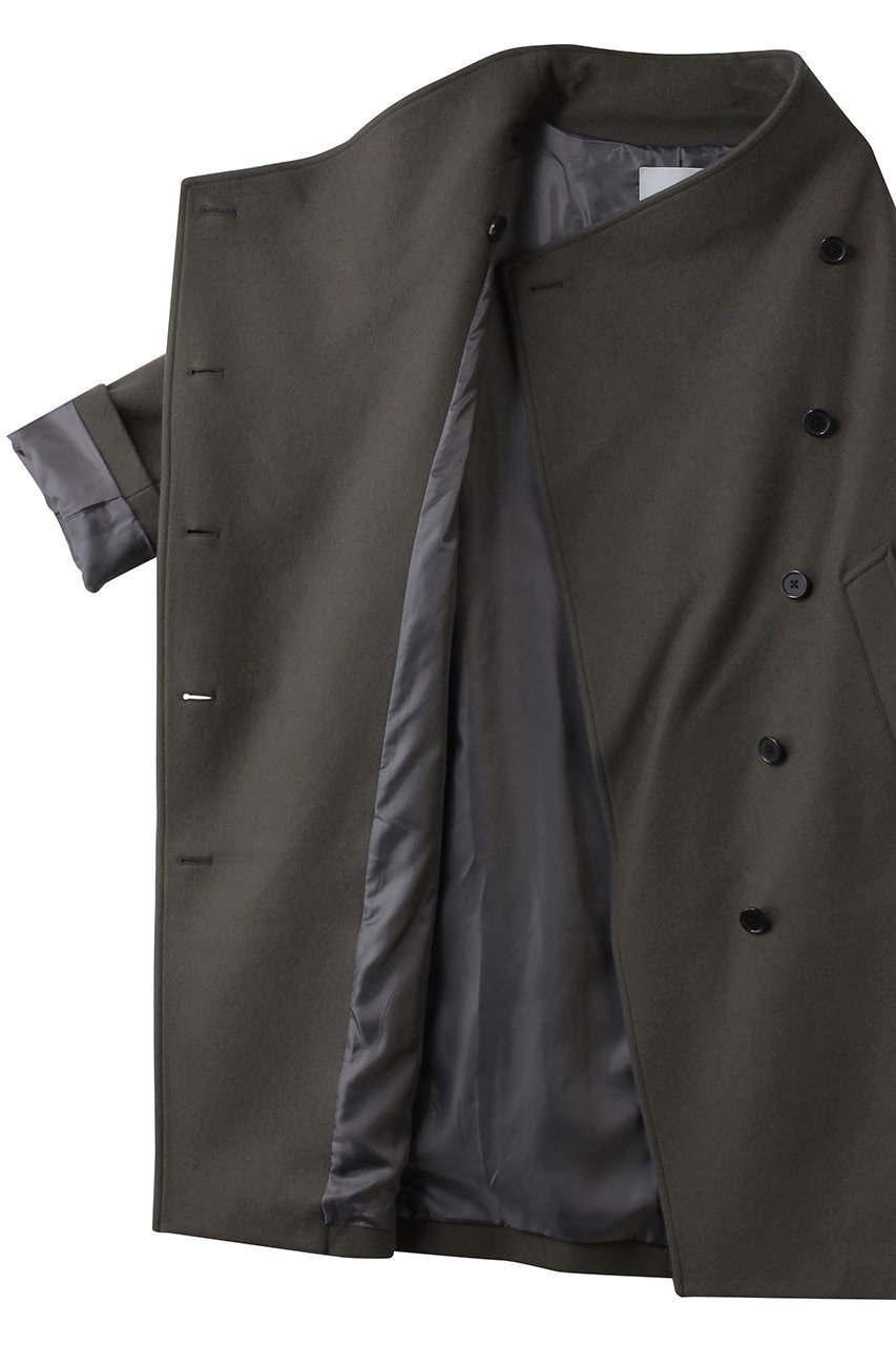 【エリオポール/heliopole】のウールスタンドカラーコート 人気、トレンドファッション・服の通販 founy(ファニー) 　ファッション　Fashion　レディースファッション　Fashion for Women　アウター　Coat / Outerwear Collection　コート・ロングコート・ピーコート　Long Coats, Peacoats & More　クラシカル　Classical, Vintage-Inspired　シンプル　Simple, Minimal　スタンド　Stand Collar, Upright Stand　ダブル　Double, Double-Breasted　モダン　Modern, Contemporary　ロング　Long, Long-Length　定番　Standard, Basic Item　新作・新入荷　New Arrivals / New In　other-6|ID: prp329100004774333 ipo3291000000034604481