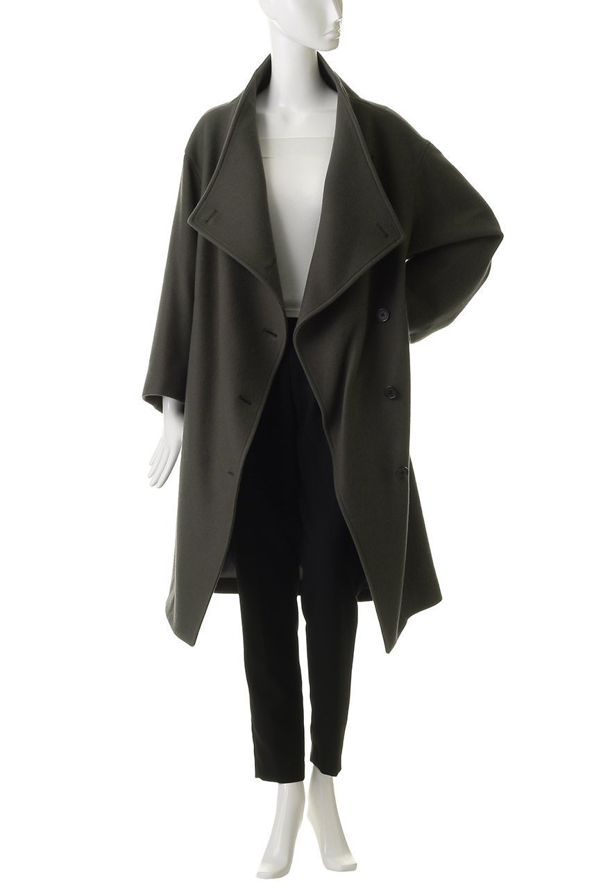 【エリオポール/heliopole】のウールスタンドカラーコート 人気、トレンドファッション・服の通販 founy(ファニー) 　ファッション　Fashion　レディースファッション　Fashion for Women　アウター　Coat / Outerwear Collection　コート・ロングコート・ピーコート　Long Coats, Peacoats & More　クラシカル　Classical, Vintage-Inspired　シンプル　Simple, Minimal　スタンド　Stand Collar, Upright Stand　ダブル　Double, Double-Breasted　モダン　Modern, Contemporary　ロング　Long, Long-Length　定番　Standard, Basic Item　新作・新入荷　New Arrivals / New In　other-7|ID: prp329100004774333 ipo3291000000034604482