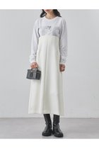 【ウィムガゼット/Whim Gazette】のダブルサテンワンピース オフホワイト|ID: prp329100004774335 ipo3291000000034604493