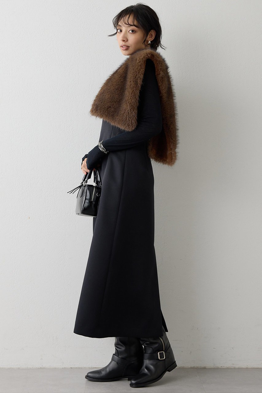 【ウィムガゼット/Whim Gazette】のダブルサテンワンピース 人気、トレンドファッション・服の通販 founy(ファニー) 　ファッション　Fashion　レディースファッション　Fashion for Women　ワンピース　Dresses　チュニック　Tunic Tops & Dresses　インナー　Innerwear　スマート　Smart, Elegant　タートル　Turtleneck, Turtle Collar　チュニック　Tunic, Long Top　フォルム　Silhouette, Form　ロング　Long, Long-Length　エレガント 上品　Elegant　other-2|ID: prp329100004774335 ipo3291000000035979230