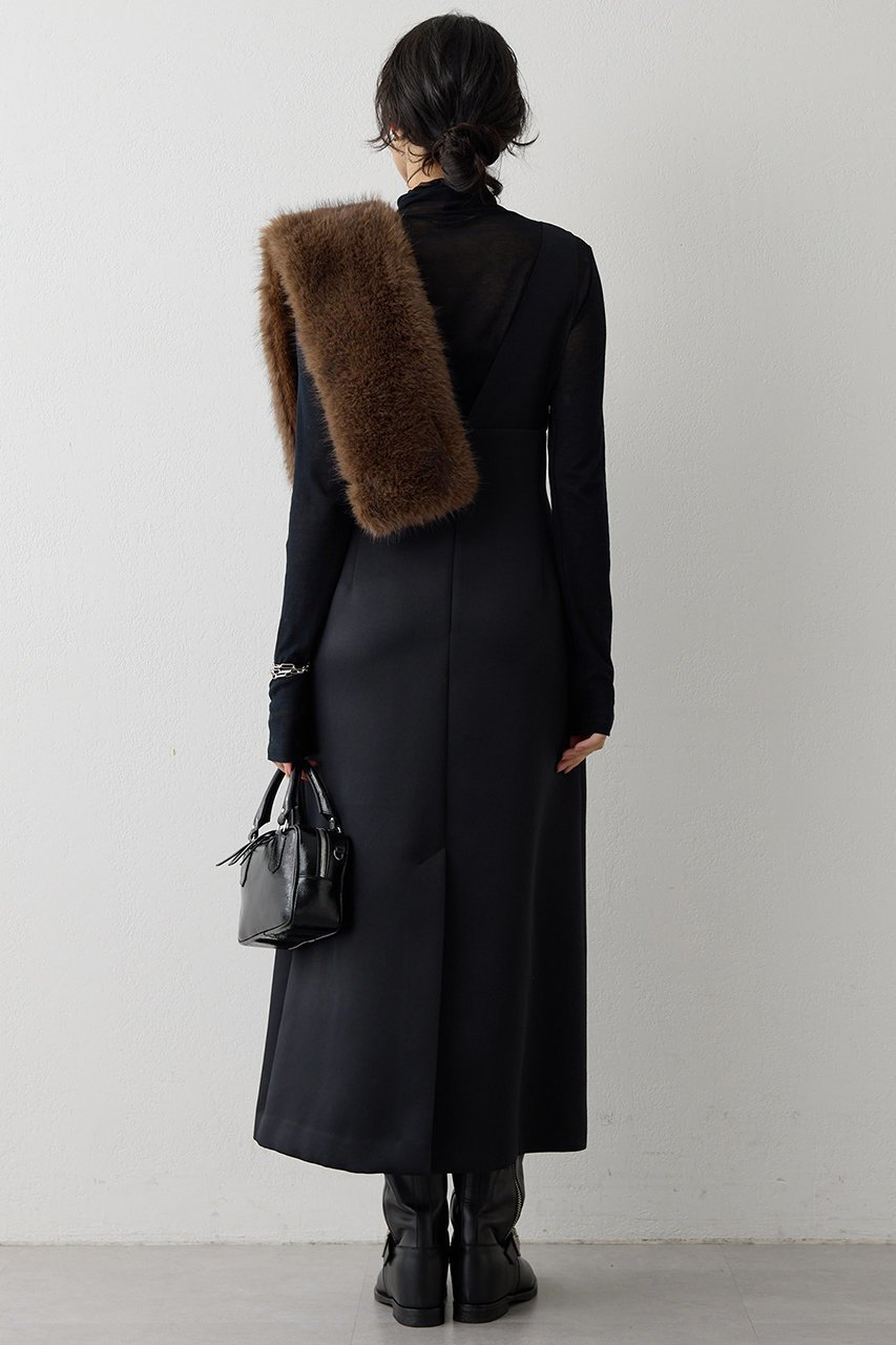 【ウィムガゼット/Whim Gazette】のダブルサテンワンピース 人気、トレンドファッション・服の通販 founy(ファニー) 　ファッション　Fashion　レディースファッション　Fashion for Women　ワンピース　Dresses　チュニック　Tunic Tops & Dresses　インナー　Innerwear　スマート　Smart, Elegant　タートル　Turtleneck, Turtle Collar　チュニック　Tunic, Long Top　フォルム　Silhouette, Form　ロング　Long, Long-Length　エレガント 上品　Elegant　other-3|ID: prp329100004774335 ipo3291000000035979231