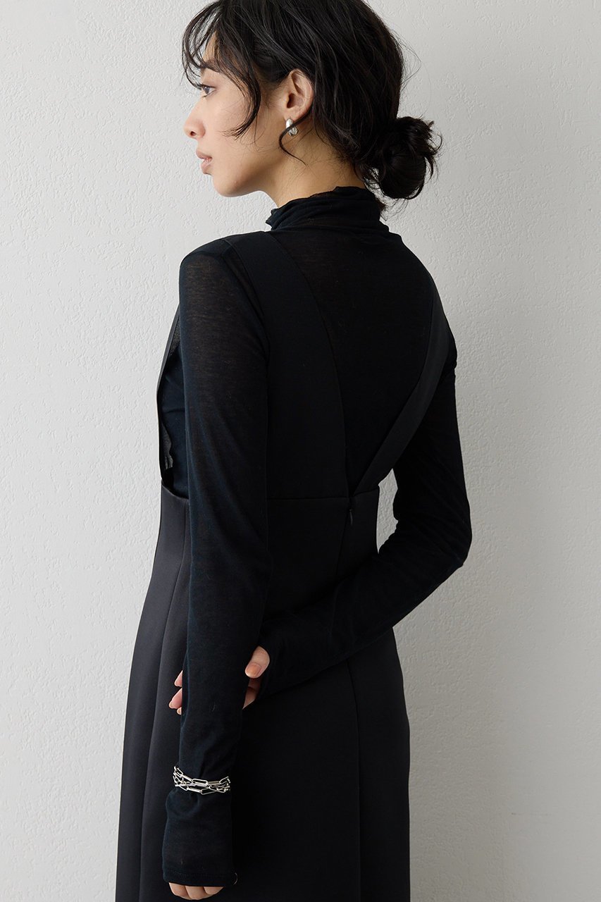 【ウィムガゼット/Whim Gazette】のダブルサテンワンピース 人気、トレンドファッション・服の通販 founy(ファニー) 　ファッション　Fashion　レディースファッション　Fashion for Women　ワンピース　Dresses　チュニック　Tunic Tops & Dresses　インナー　Innerwear　スマート　Smart, Elegant　タートル　Turtleneck, Turtle Collar　チュニック　Tunic, Long Top　フォルム　Silhouette, Form　ロング　Long, Long-Length　エレガント 上品　Elegant　other-6|ID: prp329100004774335 ipo3291000000035979234