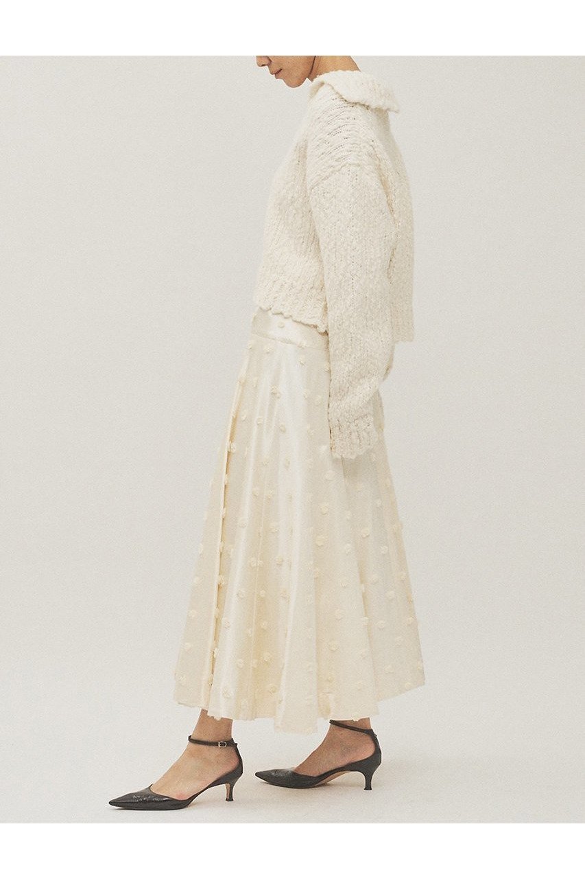 【ウィムガゼット/Whim Gazette】のボンボンジャガードスカート 人気、トレンドファッション・服の通販 founy(ファニー) ファッション Fashion レディースファッション Fashion for Women スカート Skirts ロングスカート Long Skirts / Maxi & Midi Skirts エレガント 上品 Elegant サスペンダー Suspenders, Braces サテン Satin, Glossy Fabric ジャカード/ジャガード Jacquard, Woven Pattern ドット Polka Dot, Dot Pattern フレア Flare, Flared ロング Long, Long-Length 別注 Limited Edition, Custom Order 新作・新入荷 New Arrivals / New In other-4|ID: prp329100004774339 ipo3291000000034604536