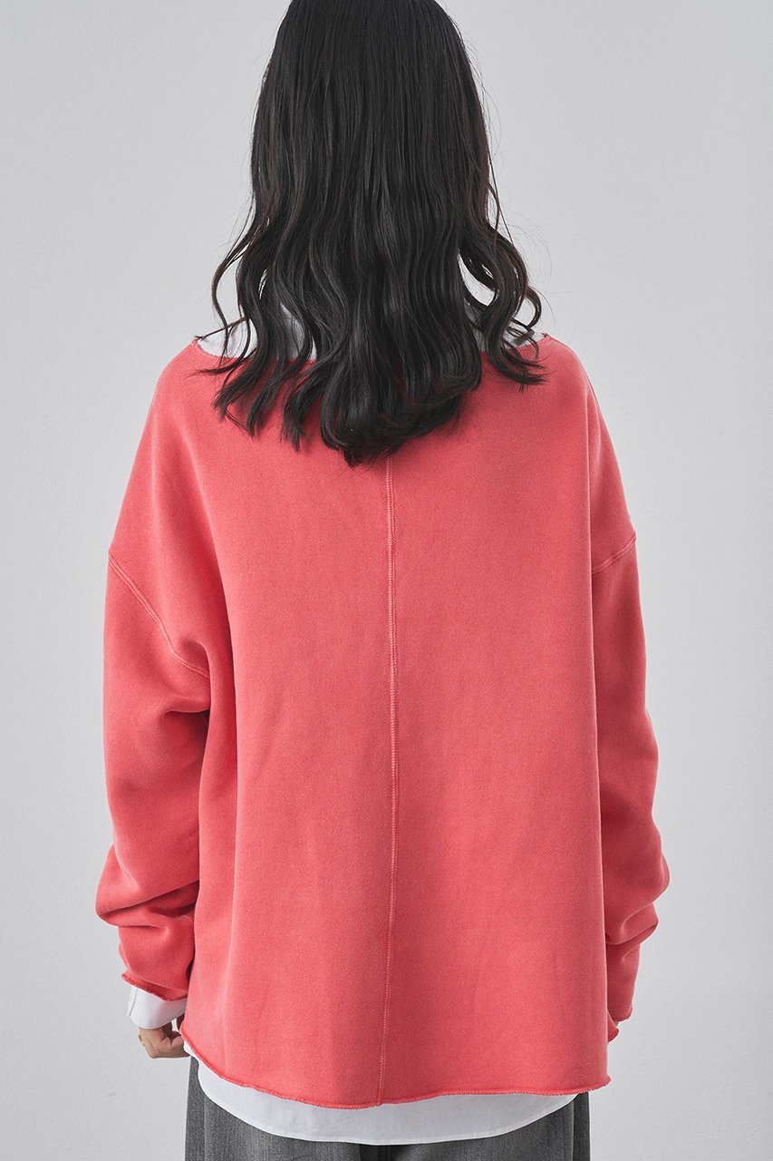 【ウィムガゼット/Whim Gazette】のピグメントスウェットプルオーバー 人気、トレンドファッション・服の通販 founy(ファニー) 　ファッション　Fashion　レディースファッション　Fashion for Women　トップス・カットソー　Cut & Sew Tops　シャツ・ブラウス・オフィスカジュアル　Elegant Blouses & Button-Ups　レディースパーカー・カジュアルフーディー　Casual Hoodies & Sweatshirts　ロングTシャツ・Tシャツ　Longline T-Shirts & Tees　カジュアルプルオーバー・ニットトップス　Pullovers & Knit Tops / Casual Pullovers　スウェット・クルーネックトップス　Sweatshirts & Crewnecks / Relaxed Fit Sweat Tops　カットソー・ベーシックTシャツ　Cut-and-Sewn Tops / Stretch Tees & Basics　スウェット / スエット　Sweatshirt, Sweatwear　モコモコ　Fuzzy, Fluffy　リバーシブル　Reversible, Two-Sided　リラックス　Relax, Relaxed Fit　おすすめ　Recommended / Our Picks　新作・新入荷　New Arrivals / New In　other-3|ID: prp329100004774341 ipo3291000000034604553