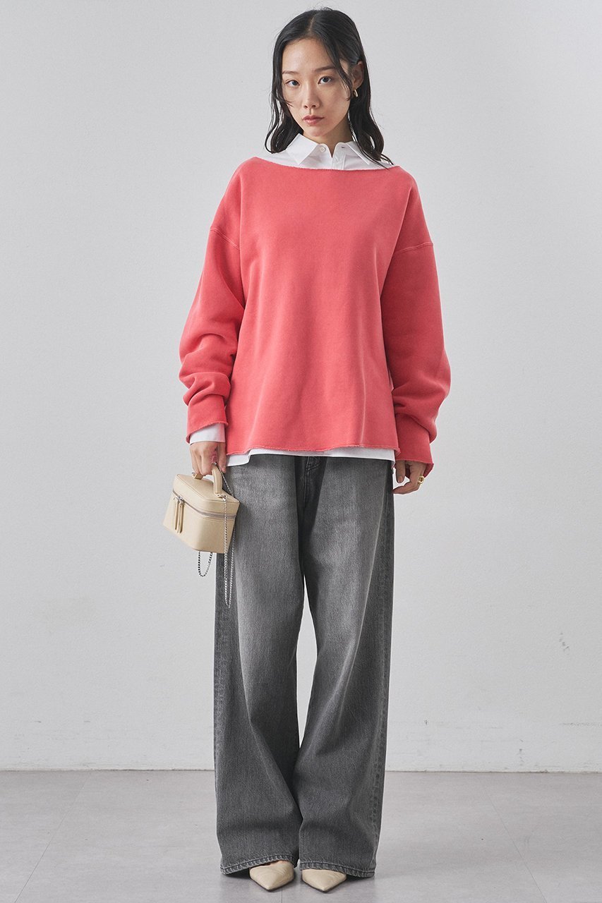 【ウィムガゼット/Whim Gazette】のピグメントスウェットプルオーバー 人気、トレンドファッション・服の通販 founy(ファニー) 　ファッション　Fashion　レディースファッション　Fashion for Women　トップス・カットソー　Cut & Sew Tops　シャツ・ブラウス・オフィスカジュアル　Elegant Blouses & Button-Ups　レディースパーカー・カジュアルフーディー　Casual Hoodies & Sweatshirts　ロングTシャツ・Tシャツ　Longline T-Shirts & Tees　カジュアルプルオーバー・ニットトップス　Pullovers & Knit Tops / Casual Pullovers　スウェット・クルーネックトップス　Sweatshirts & Crewnecks / Relaxed Fit Sweat Tops　カットソー・ベーシックTシャツ　Cut-and-Sewn Tops / Stretch Tees & Basics　スウェット / スエット　Sweatshirt, Sweatwear　モコモコ　Fuzzy, Fluffy　リバーシブル　Reversible, Two-Sided　リラックス　Relax, Relaxed Fit　おすすめ　Recommended / Our Picks　新作・新入荷　New Arrivals / New In　other-4|ID: prp329100004774341 ipo3291000000034604555