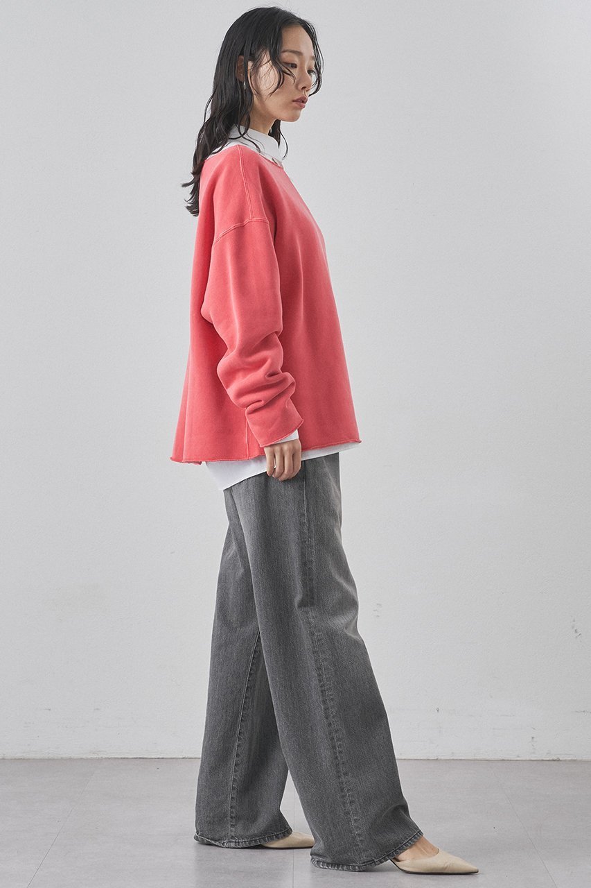 【ウィムガゼット/Whim Gazette】のピグメントスウェットプルオーバー 人気、トレンドファッション・服の通販 founy(ファニー) 　ファッション　Fashion　レディースファッション　Fashion for Women　トップス・カットソー　Cut & Sew Tops　シャツ・ブラウス・オフィスカジュアル　Elegant Blouses & Button-Ups　レディースパーカー・カジュアルフーディー　Casual Hoodies & Sweatshirts　ロングTシャツ・Tシャツ　Longline T-Shirts & Tees　カジュアルプルオーバー・ニットトップス　Pullovers & Knit Tops / Casual Pullovers　スウェット・クルーネックトップス　Sweatshirts & Crewnecks / Relaxed Fit Sweat Tops　カットソー・ベーシックTシャツ　Cut-and-Sewn Tops / Stretch Tees & Basics　スウェット / スエット　Sweatshirt, Sweatwear　モコモコ　Fuzzy, Fluffy　リバーシブル　Reversible, Two-Sided　リラックス　Relax, Relaxed Fit　おすすめ　Recommended / Our Picks　新作・新入荷　New Arrivals / New In　other-5|ID: prp329100004774341 ipo3291000000034604557