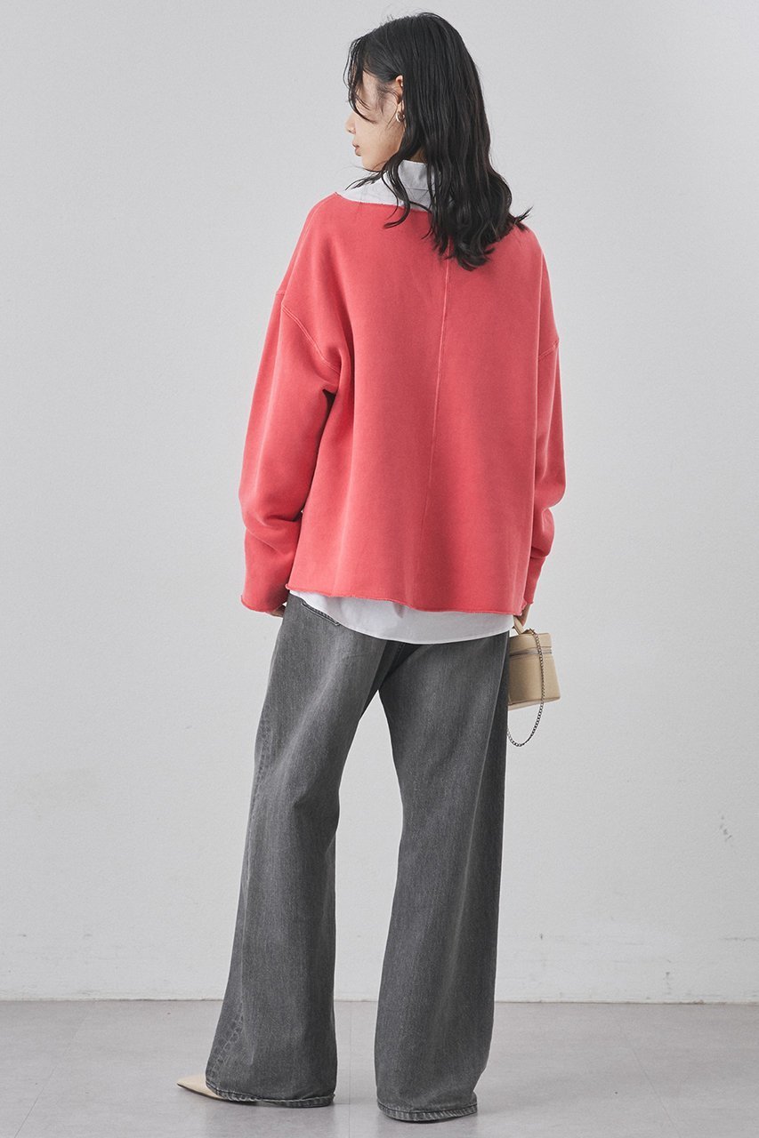 【ウィムガゼット/Whim Gazette】のピグメントスウェットプルオーバー 人気、トレンドファッション・服の通販 founy(ファニー) 　ファッション　Fashion　レディースファッション　Fashion for Women　トップス・カットソー　Cut & Sew Tops　シャツ・ブラウス・オフィスカジュアル　Elegant Blouses & Button-Ups　レディースパーカー・カジュアルフーディー　Casual Hoodies & Sweatshirts　ロングTシャツ・Tシャツ　Longline T-Shirts & Tees　カジュアルプルオーバー・ニットトップス　Pullovers & Knit Tops / Casual Pullovers　スウェット・クルーネックトップス　Sweatshirts & Crewnecks / Relaxed Fit Sweat Tops　カットソー・ベーシックTシャツ　Cut-and-Sewn Tops / Stretch Tees & Basics　スウェット / スエット　Sweatshirt, Sweatwear　モコモコ　Fuzzy, Fluffy　リバーシブル　Reversible, Two-Sided　リラックス　Relax, Relaxed Fit　おすすめ　Recommended / Our Picks　新作・新入荷　New Arrivals / New In　other-6|ID: prp329100004774341 ipo3291000000034604559