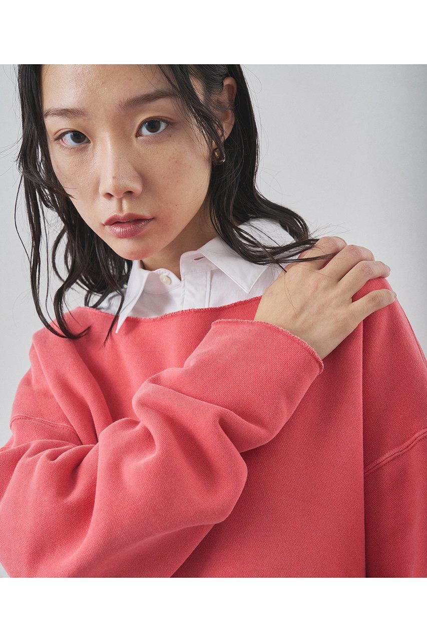 【ウィムガゼット/Whim Gazette】のピグメントスウェットプルオーバー 人気、トレンドファッション・服の通販 founy(ファニー) 　ファッション　Fashion　レディースファッション　Fashion for Women　トップス・カットソー　Cut & Sew Tops　シャツ・ブラウス・オフィスカジュアル　Elegant Blouses & Button-Ups　レディースパーカー・カジュアルフーディー　Casual Hoodies & Sweatshirts　ロングTシャツ・Tシャツ　Longline T-Shirts & Tees　カジュアルプルオーバー・ニットトップス　Pullovers & Knit Tops / Casual Pullovers　スウェット・クルーネックトップス　Sweatshirts & Crewnecks / Relaxed Fit Sweat Tops　カットソー・ベーシックTシャツ　Cut-and-Sewn Tops / Stretch Tees & Basics　スウェット / スエット　Sweatshirt, Sweatwear　モコモコ　Fuzzy, Fluffy　リバーシブル　Reversible, Two-Sided　リラックス　Relax, Relaxed Fit　おすすめ　Recommended / Our Picks　新作・新入荷　New Arrivals / New In　other-7|ID: prp329100004774341 ipo3291000000034604560