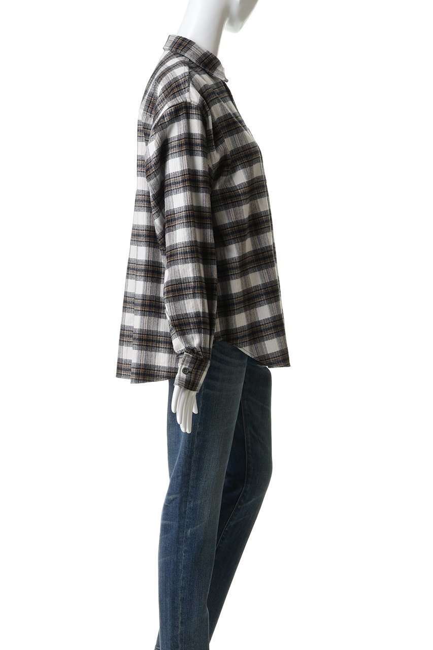 【ウィムガゼット/Whim Gazette】のピケチェックシャツ 人気、トレンドファッション・服の通販 founy(ファニー) 　ファッション　Fashion　レディースファッション　Fashion for Women　トップス・カットソー　Cut & Sew Tops　シャツ・ブラウス・オフィスカジュアル　Elegant Blouses & Button-Ups　スリーブ　Sleeve, Long Sleeve / Short Sleeve　チェック　Check, Plaid, Tartan　フレア　Flare, Flared　ロング　Long, Long-Length　新作・新入荷　New Arrivals / New In　羽織　Haori, Light Jacket　other-3|ID: prp329100004774343 ipo3291000000034604576