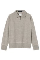 【マディソンブルー/MADISONBLUE】のHALF ZIPUP SWEAT ハーフジップアップスウェット 人気、トレンドファッション・服の通販 founy(ファニー) ファッション Fashion レディースファッション Fashion for Women トップス・カットソー Cut & Sew Tops シャツ・ブラウス・オフィスカジュアル Elegant Blouses & Button-Ups レディースパーカー・カジュアルフーディー Casual Hoodies & Sweatshirts ロングTシャツ・Tシャツ Longline T-Shirts & Tees スウェット・クルーネックトップス Sweatshirts & Crewnecks / Relaxed Fit Sweat Tops カットソー・ベーシックTシャツ Cut-and-Sewn Tops / Stretch Tees & Basics おすすめ Recommended / Our Picks ジップ Zip, Zipper スウェット / スエット Sweatshirt, Sweatwear スリーブ Sleeve, Long Sleeve / Short Sleeve セットアップ Set-Up, Coordinated Outfit モダン Modern, Contemporary ロング Long, Long-Length 新作・新入荷 New Arrivals / New In |ID:prp329100004774348