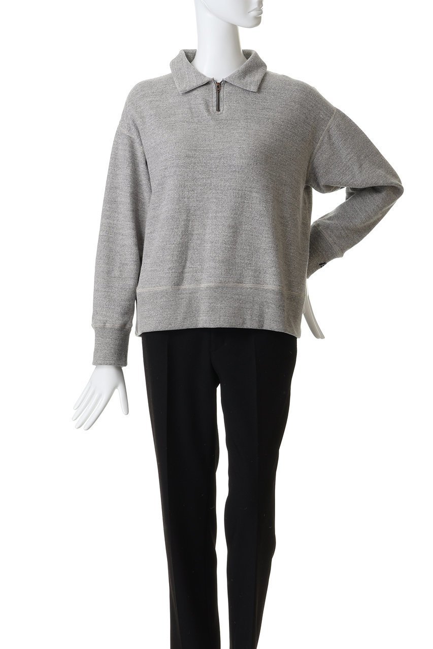 【マディソンブルー/MADISONBLUE】のHALF ZIPUP SWEAT ハーフジップアップスウェット 人気、トレンドファッション・服の通販 founy(ファニー) 　ファッション　Fashion　レディースファッション　Fashion for Women　トップス・カットソー　Cut & Sew Tops　シャツ・ブラウス・オフィスカジュアル　Elegant Blouses & Button-Ups　レディースパーカー・カジュアルフーディー　Casual Hoodies & Sweatshirts　ロングTシャツ・Tシャツ　Longline T-Shirts & Tees　スウェット・クルーネックトップス　Sweatshirts & Crewnecks / Relaxed Fit Sweat Tops　カットソー・ベーシックTシャツ　Cut-and-Sewn Tops / Stretch Tees & Basics　おすすめ　Recommended / Our Picks　ジップ　Zip, Zipper　スウェット / スエット　Sweatshirt, Sweatwear　スリーブ　Sleeve, Long Sleeve / Short Sleeve　セットアップ　Set-Up, Coordinated Outfit　モダン　Modern, Contemporary　ロング　Long, Long-Length　新作・新入荷　New Arrivals / New In　other-2|ID: prp329100004774348 ipo3291000000034604626