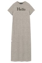【マディソンブルー/MADISONBLUE】のHELLO S/S OP SWEAT HELLOスウェットワンピース グレー|ID: prp329100004774349 ipo3291000000034604635