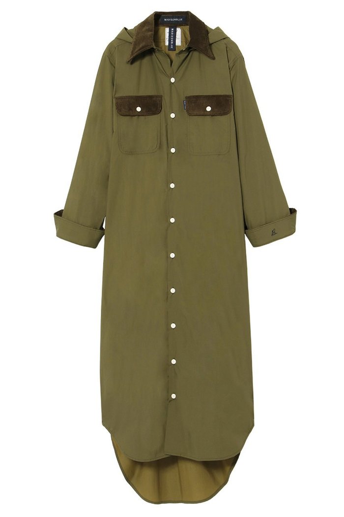 【マディソンブルー/MADISONBLUE】のHAMPTON OP RAIN SHIRT ハンプトンシャツワンピース インテリア・キッズ・メンズ・レディースファッション・服の通販 founy(ファニー) https://founy.com/ ファッション Fashion レディースファッション Fashion for Women ワンピース Dresses シャツワンピース / 1枚で着映えコーデ Shirt Dresses チュニック Tunic Tops & Dresses コーティング Coating, Coated Finish コーデュロイ Corduroy, Cord Fabric タイプライター Typewriter Fabric, Crisp Cotton チュニック Tunic, Long Top ロング Long, Long-Length エレガント 上品 Elegant 巾着 Drawstring Bag, Kinchaku |ID: prp329100004774352 ipo3291000000036077608