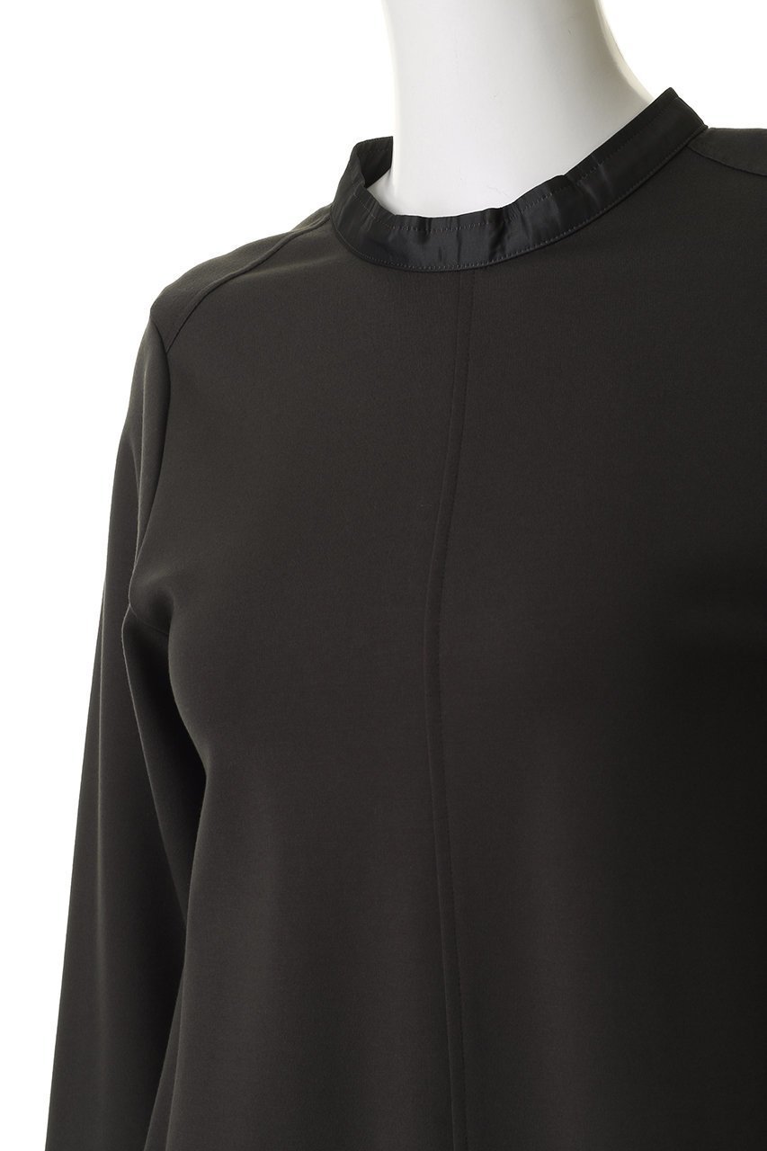 【ランバン オン ブルー/LANVIN en Bleu】のアシンメトリーヘムコンビワンピース 人気、トレンドファッション・服の通販 founy(ファニー) 　ファッション　Fashion　レディースファッション　Fashion for Women　ワンピース　Dresses　チュニック　Tunic Tops & Dresses　グログラン　Grosgrain, Grosgrain Ribbon　コンパクト　Compact, Small Size　シンプル　Simple, Minimal　ジュエリー　Jewelry, Accessories　チュニック　Tunic, Long Top　フレア　Flare, Flared　ロング　Long, Long-Length　新作・新入荷　New Arrivals / New In　other-5|ID: prp329100004774357 ipo3291000000034604709