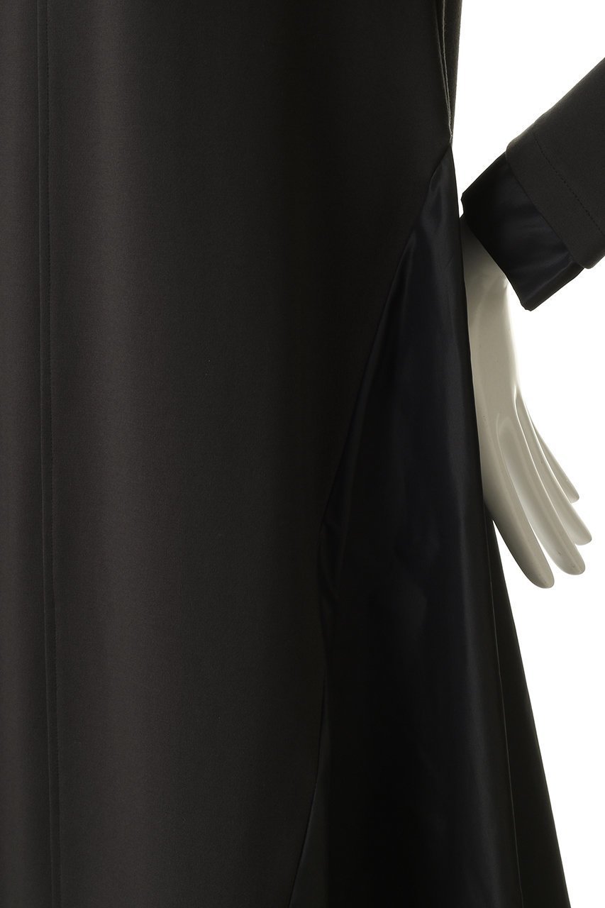 【ランバン オン ブルー/LANVIN en Bleu】のアシンメトリーヘムコンビワンピース 人気、トレンドファッション・服の通販 founy(ファニー) 　ファッション　Fashion　レディースファッション　Fashion for Women　ワンピース　Dresses　チュニック　Tunic Tops & Dresses　グログラン　Grosgrain, Grosgrain Ribbon　コンパクト　Compact, Small Size　シンプル　Simple, Minimal　ジュエリー　Jewelry, Accessories　チュニック　Tunic, Long Top　フレア　Flare, Flared　ロング　Long, Long-Length　新作・新入荷　New Arrivals / New In　other-6|ID: prp329100004774357 ipo3291000000034604710