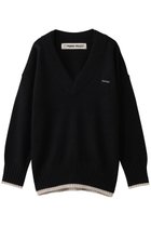 【プランク プロジェクト/PRANK PROJECT】のアンゴラウールVネックニット 人気、トレンドファッション・服の通販 founy(ファニー) ファッション Fashion レディースファッション Fashion for Women トップス・カットソー Cut & Sew Tops ニット Knit Tops & Sweaters カジュアルプルオーバー・ニットトップス Pullovers & Knit Tops / Casual Pullovers Vネックトップス V-Neck Tops / V-Cut Neckline Shirts なめらか Smooth, Silky Texture アンゴラ Angora Knitwear インナー Innerwear 新作・新入荷 New Arrivals / New In thumbnail BLK(ブラック)|ID: prp329100004774360 ipo3291000000034604725
