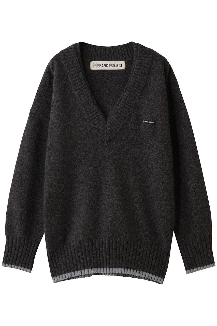 【プランク プロジェクト/PRANK PROJECT】のアンゴラウールVネックニット インテリア・キッズ・メンズ・レディースファッション・服の通販 founy(ファニー) 　ファッション　Fashion　レディースファッション　Fashion for Women　トップス・カットソー　Cut & Sew Tops　ニット　Knit Tops & Sweaters　カジュアルプルオーバー・ニットトップス　Pullovers & Knit Tops / Casual Pullovers　Vネックトップス　V-Neck Tops / V-Cut Neckline Shirts　なめらか　Smooth, Silky Texture　アンゴラ　Angora Knitwear　インナー　Innerwear　新作・新入荷　New Arrivals / New In　C.GRY(チャコールグレー)|ID: prp329100004774360 ipo3291000000034604726