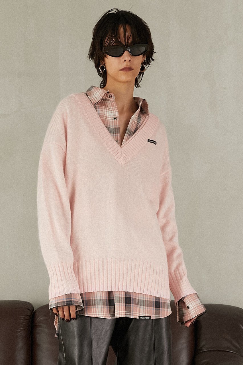 【プランク プロジェクト/PRANK PROJECT】のアンゴラウールVネックニット 人気、トレンドファッション・服の通販 founy(ファニー) 　ファッション　Fashion　レディースファッション　Fashion for Women　トップス・カットソー　Cut & Sew Tops　ニット　Knit Tops & Sweaters　カジュアルプルオーバー・ニットトップス　Pullovers & Knit Tops / Casual Pullovers　Vネックトップス　V-Neck Tops / V-Cut Neckline Shirts　なめらか　Smooth, Silky Texture　アンゴラ　Angora Knitwear　インナー　Innerwear　other-6|ID: prp329100004774360 ipo3291000000034628154