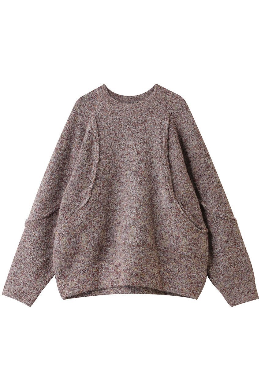 【メゾンスペシャル/MAISON SPECIAL】の【UNISEX】メランジブークレクルーニット インテリア・キッズ・メンズ・レディースファッション・服の通販 founy(ファニー) ファッション Fashion レディースファッション Fashion for Women トップス・カットソー Cut & Sew Tops ニット Knit Tops & Sweaters カジュアルプルオーバー・ニットトップス Pullovers & Knit Tops / Casual Pullovers ユニセックス Unisex, Genderless シンプル Simple, Minimal ボトム Bottoms, Lower Wear メランジ Melange, Mixed Yarn 切替 Switching, Contrast Panel 新作・新入荷 New Arrivals / New In WHT(ホワイト)|ID: prp329100004774361 ipo3291000000034604742