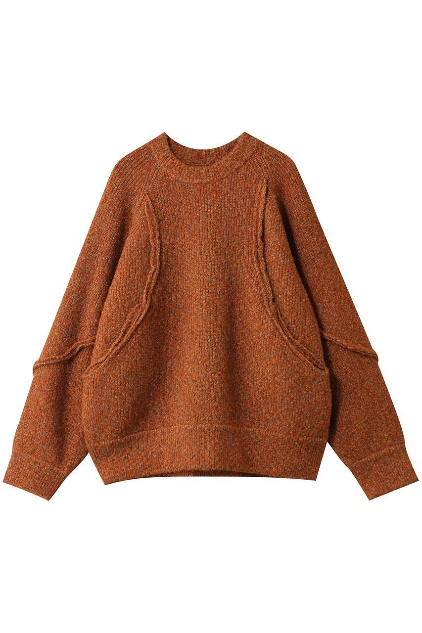 【メゾンスペシャル/MAISON SPECIAL】の【UNISEX】メランジブークレクルーニット インテリア・キッズ・メンズ・レディースファッション・服の通販 founy(ファニー) ファッション Fashion レディースファッション Fashion for Women トップス・カットソー Cut & Sew Tops ニット Knit Tops & Sweaters カジュアルプルオーバー・ニットトップス Pullovers & Knit Tops / Casual Pullovers ユニセックス Unisex, Genderless シンプル Simple, Minimal ボトム Bottoms, Lower Wear メランジ Melange, Mixed Yarn 切替 Switching, Contrast Panel 新作・新入荷 New Arrivals / New In ORG(オレンジ)|ID: prp329100004774361 ipo3291000000034604743