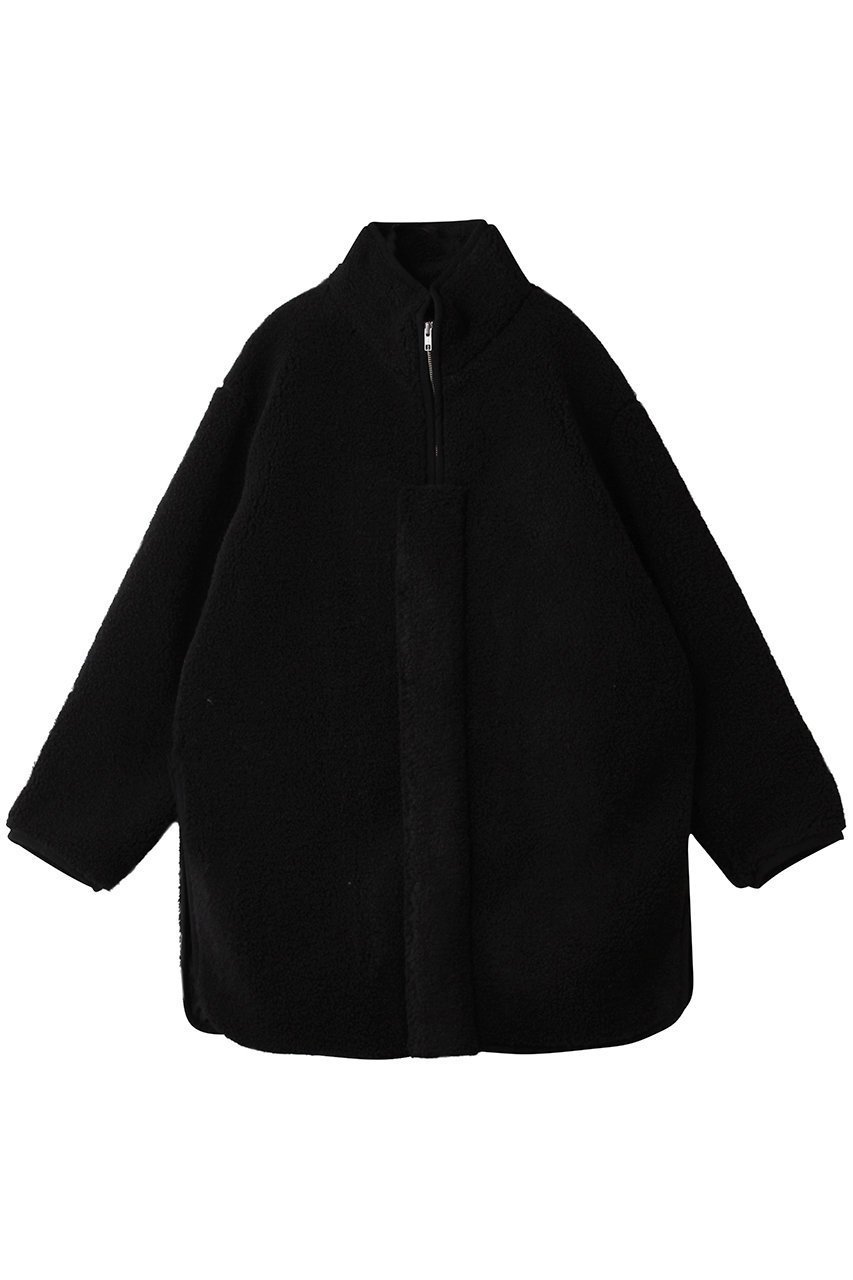 【ミズイロ インド/mizuiro ind】のボアブルゾン インテリア・キッズ・メンズ・レディースファッション・服の通販 founy(ファニー) 　ファッション　Fashion　レディースファッション　Fashion for Women　アウター　Coat / Outerwear Collection　レディースジャケット・軽アウター　Jackets　ブルゾンジャケット・スポーティアウター　Blouson Jackets　シンプル　Simple, Minimal　ジャケット　Jacket, Outerwear　フロント　Front, Front Design　ブルゾン　Blouson, Bomber Jacket　新作・新入荷　New Arrivals / New In　black|ID: prp329100004774367 ipo3291000000034604791