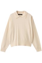 【ミズイロ インド/mizuiro ind】のハイゲージ襟付きプルオーバー off white|ID:prp329100004774373