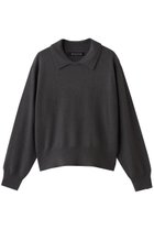 【ミズイロ インド/mizuiro ind】のハイゲージ襟付きプルオーバー c.gray|ID:prp329100004774373