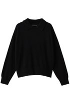 【ミズイロ インド/mizuiro ind】のハイゲージ襟付きプルオーバー black|ID:prp329100004774373