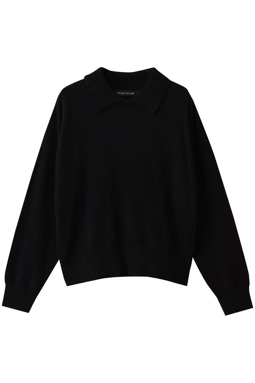 【ミズイロ インド/mizuiro ind】のハイゲージ襟付きプルオーバー インテリア・キッズ・メンズ・レディースファッション・服の通販 founy(ファニー) ファッション Fashion レディースファッション Fashion for Women トップス・カットソー Cut & Sew Tops ニット Knit Tops & Sweaters カジュアルプルオーバー・ニットトップス Pullovers & Knit Tops / Casual Pullovers クラシック Classic, Timeless Style スラックス Slacks, Dress Pants デニム Denim, Jeans Material エレガント 上品 Elegant 新作・新入荷 New Arrivals / New In black|ID: prp329100004774373 ipo3291000000034604843