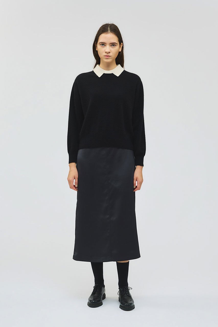 【ミズイロ インド/mizuiro ind】のハイゲージ襟付きプルオーバー 人気、トレンドファッション・服の通販 founy(ファニー) 　ファッション　Fashion　レディースファッション　Fashion for Women　トップス・カットソー　Cut & Sew Tops　ニット　Knit Tops & Sweaters　カジュアルプルオーバー・ニットトップス　Pullovers & Knit Tops / Casual Pullovers　クラシック　Classic, Timeless Style　スラックス　Slacks, Dress Pants　デニム　Denim, Jeans Material　エレガント 上品　Elegant　other-6|ID: prp329100004774373 ipo3291000000034706265