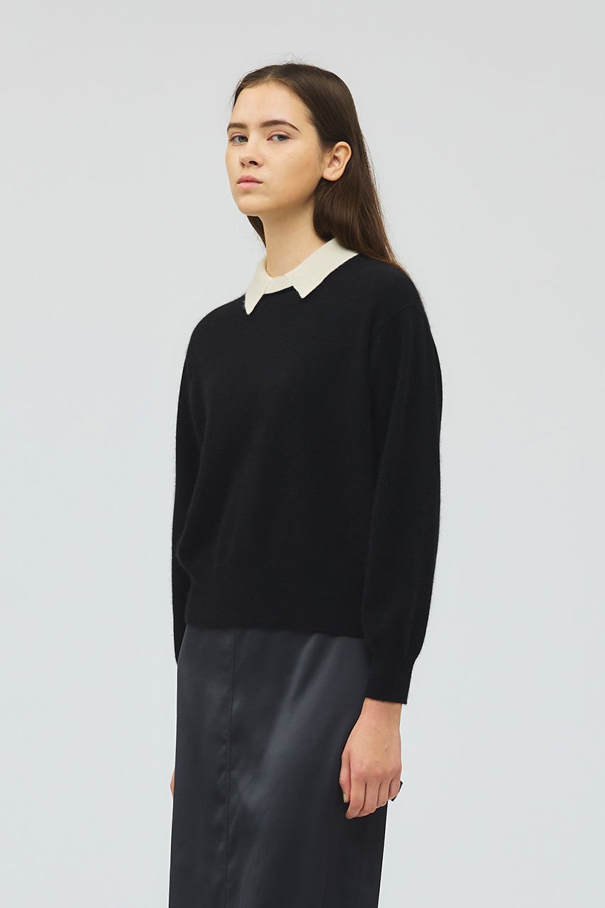 【ミズイロ インド/mizuiro ind】のハイゲージ襟付きプルオーバー 人気、トレンドファッション・服の通販 founy(ファニー) 　ファッション　Fashion　レディースファッション　Fashion for Women　トップス・カットソー　Cut & Sew Tops　ニット　Knit Tops & Sweaters　カジュアルプルオーバー・ニットトップス　Pullovers & Knit Tops / Casual Pullovers　クラシック　Classic, Timeless Style　スラックス　Slacks, Dress Pants　デニム　Denim, Jeans Material　エレガント 上品　Elegant　other-8|ID: prp329100004774373 ipo3291000000034706267