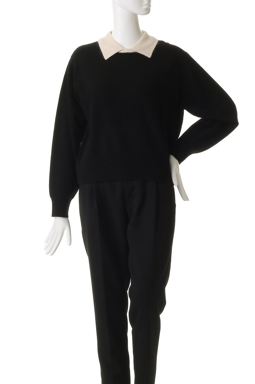 【ミズイロ インド/mizuiro ind】のハイゲージ襟付きプルオーバー 人気、トレンドファッション・服の通販 founy(ファニー) ファッション Fashion レディースファッション Fashion for Women トップス・カットソー Cut & Sew Tops ニット Knit Tops & Sweaters カジュアルプルオーバー・ニットトップス Pullovers & Knit Tops / Casual Pullovers クラシック Classic, Timeless Style スラックス Slacks, Dress Pants デニム Denim, Jeans Material エレガント 上品 Elegant other-2|ID: prp329100004774373 ipo3291000000035980990