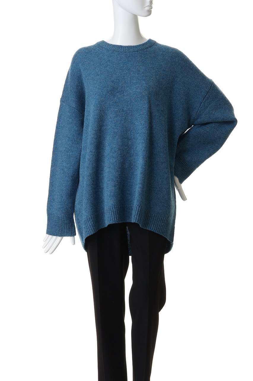 【ミズイロ インド/mizuiro ind】のMG/クルーネックワイドプルオーバー 人気、トレンドファッション・服の通販 founy(ファニー) ファッション Fashion レディースファッション Fashion for Women トップス・カットソー Cut & Sew Tops ニット Knit Tops & Sweaters カジュアルプルオーバー・ニットトップス Pullovers & Knit Tops / Casual Pullovers チェック Check, Plaid, Tartan ミドル Middle Length, Mid Height ロング Long, Long-Length ワイド Wide, Wide Fit 新作・新入荷 New Arrivals / New In other-2|ID: prp329100004774374 ipo3291000000034604854