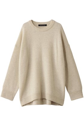 【ミズイロ インド/mizuiro ind】 MG/クルーネックワイドプルオーバー人気、トレンドファッション・服の通販 founy(ファニー) ファッション Fashion レディースファッション Fashion for Women トップス・カットソー Cut & Sew Tops ニット Knit Tops & Sweaters カジュアルプルオーバー・ニットトップス Pullovers & Knit Tops / Casual Pullovers チェック Check, Plaid, Tartan ミドル Middle Length, Mid Height ロング Long, Long-Length ワイド Wide, Wide Fit |ID:prp329100004774374