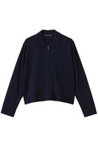 【ミズイロ インド/mizuiro ind】の襟付きジップカーディガン navy|ID:prp329100004774375
